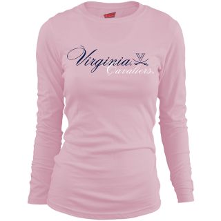 MJ Soffe Girls Virginia Cavaliers Long Sleeve T Shirt   Soft Pink   Size Small,