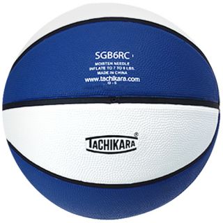 Tachikara Dual Color Rubber Basketball (28.5)   Assorted Colors, Royal/white