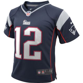 NIKE Youth New England Patriots Tom Brady Game Team Color Jersey, Ages 4 7  