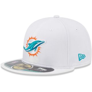 NEW ERA Youth Miami Dolphins On Field Alternate White 2013 59FIFTY Fitted Cap  
