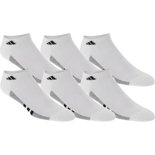 adidas Boys Graphic Low Cut Socks   6 Pack   Size 8 9, White/black