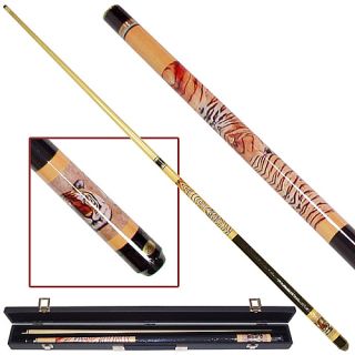 Trademark Global Siberian Tiger Cue Stick   Includes Free Case (40 102TIG)