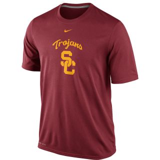 NIKE Mens USC Trojans Dri FIT Logo Legend Short Sleeve T Shirt   Size Small,