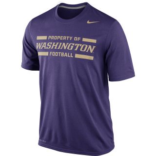 NIKE Mens Washington Huskies Practice Legend Short Sleeve T Shirt   Size