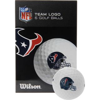 WILSON Houston Texans Golf Balls   6 Pack, White