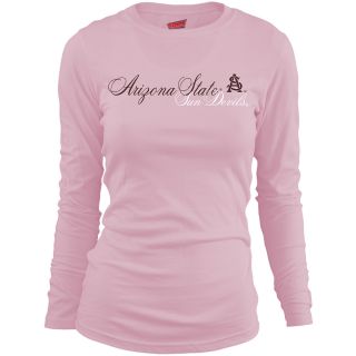 MJ Soffe Girls Arizona State Sun Devils Long Sleeve T Shirt   Soft Pink   Size