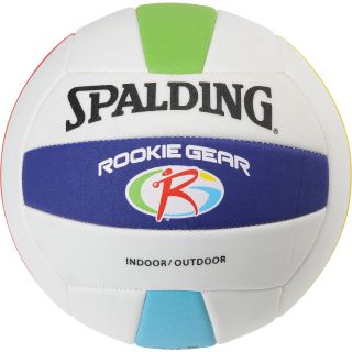 SPALDING Rookie Gear Indoor/Outdoor Recreational Volleyball, Blue/green