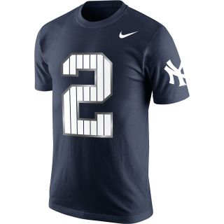NIKE Mens New York Yankees Derek Jeter Cotton Short Sleeve T Shirt   Size