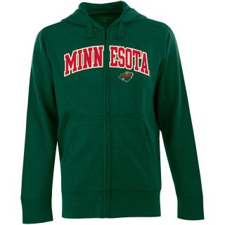 Antigua Mens Minnesota Wild Full Zip Hooded Applique Sweatshirt   Size Medium,