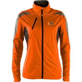 Antigua Miami Hurricanes Womens Full Zip Discover Jacket   Size Large,