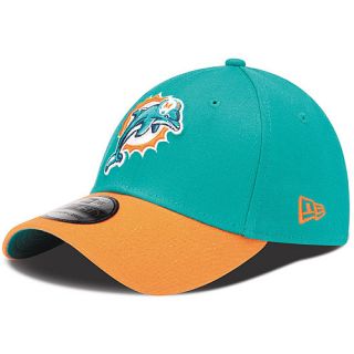 NEW ERA Mens Miami Dolphins TD Classic 39THIRTY Flex Fit Cap   Size S/m, Green