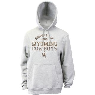Classic Mens Wyoming Cowboys Hooded Sweatshirt   Oxford   Size XL/Extra Large,