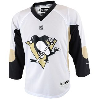 REEBOK Youth Pittsburgh Penguins Replica White Color Jersey   Size L/xl, White