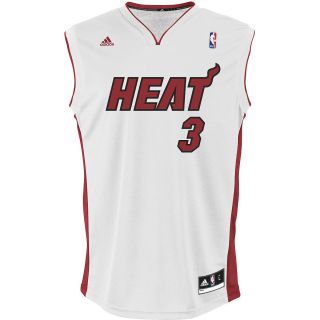 adidas Mens Miami Heat Dwyane Wade Revolution 30 Replica Home Jersey   Size