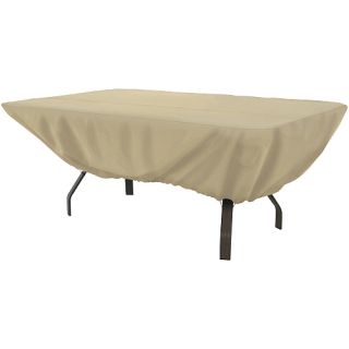 Classic Accessories Terrazzo Patio Table Cover   Size Oval/rectangular, Tan