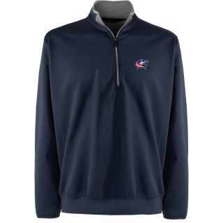 Antigua Columbus Blue Jackets Mens Leader Pullover   Size Small, Blue Jackets