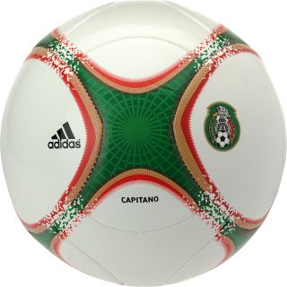 adidas 2013 Capitano Mexico Soccer Ball   Size 5, White/green