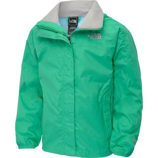THE NORTH FACE Girls Resolve Rain Jacket   Size Large, Blarney Green