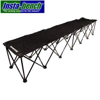Insta Bench 6 Seater Portable Bench, Black (6SEATER BLK)