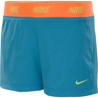 NIKE Girls Icon Woven 2 in 1 Shorts   Size Large, Vivid Blue/volt