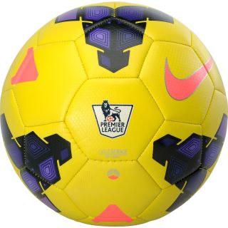 NIKE Strike Premier League Replica Match Soccer Ball   Size 3, Yellow/purple