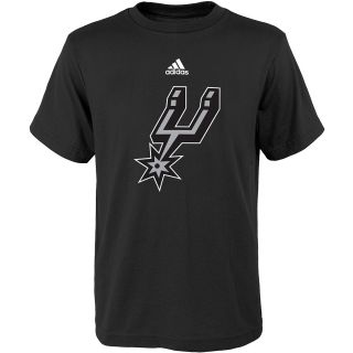 adidas Youth San Antonio Spurs Primary Logo Short Sleeve T Shirt   Size Small,