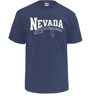 MJ Soffe Mens Nevada Wolfpack T Shirt   Size Large, Nevada Wolfpack Navy