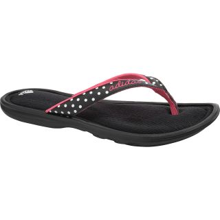 adidas Womens FitFoam Thong Attack Flip Flops   Size 9, Black/pink