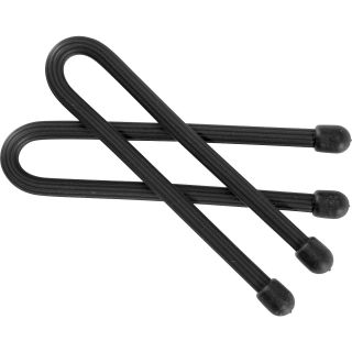 NITE IZE Gear Tie Reusable 6 inch Rubber Twist Ties   2 Pack   Size 6, Black