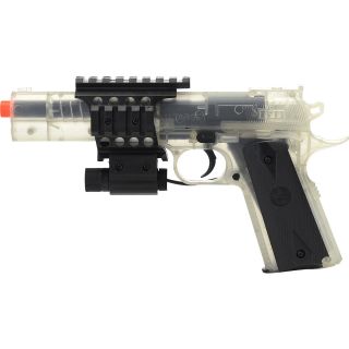 COLT 1911 Spring Powered Airsoft Pistol with Laser Sight, Clear