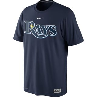 NIKE Mens Tampa Bay Rays AC Dri FIT Legend Logo Short Sleeve T Shirt   Size