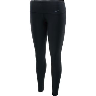 NIKE Womens Legend 2.0 Tight Low Rise Pants   Size Large, Black/grey