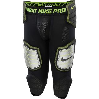 NIKE Boys Hyperstrong Hard Plate 3/4 Football Pants   Size Small, Black