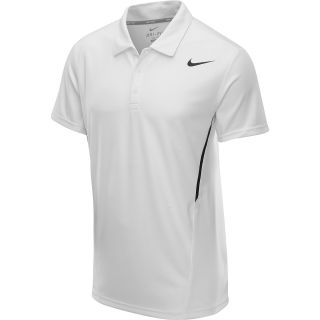 NIKE Mens Power UV Polo Shirt   Size Small, White/black/grey