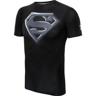 UNDER ARMOUR Mens Alter Ego Superman Compression T Shirt   Size Large, Black
