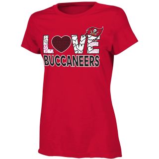 NFL Team Apparel Girls Tampa Bay Buccaneers Feel The Love Short Sleeve T Shirt  