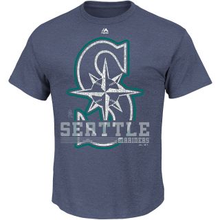 MAJESTIC ATHLETIC Mens Seattle Mariners 6th Inning Short Sleeve T Shirt   Size