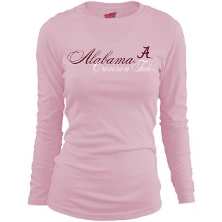MJ Soffe Girls Alabama Crimson Tide Long Sleeve T Shirt   Soft Pink   Size