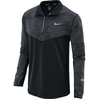 NIKE Mens Element Reflective 1/2 Zip Running Top   Size Large,