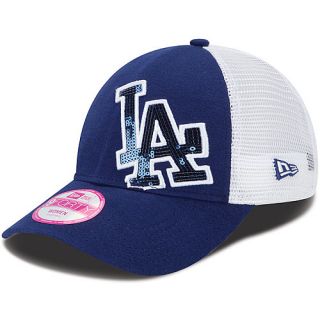 NEW ERA Womens Los Angeles Dodgers Sequin Shimmer 9FORTY Adjustable Cap   Size
