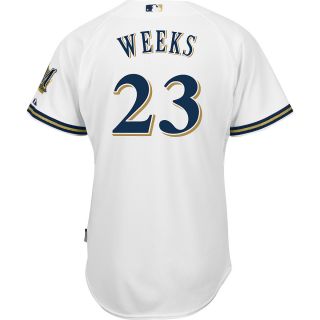 Majestic Athletic Milwaukee Brewers Rickie Weeks Authentic Home Cool Base