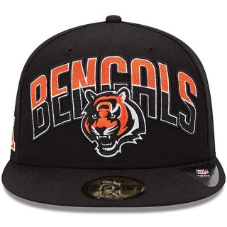 NEW ERA Youth Cincinnati Bengals Draft 59FIFTY Fitted Cap   Size 6.625, Black
