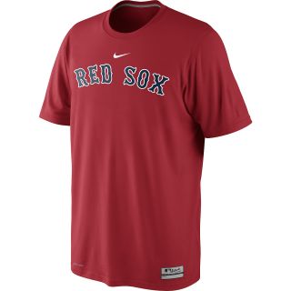 NIKE Mens Boston Red Sox AC Dri FIT Legend Logo Short Sleeve T Shirt   Size