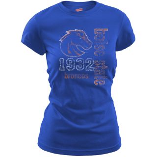 MJ Soffe Womens Boise State Broncos T Shirt   Royal   Size Medium, Boise