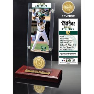 The Highland Mint Yoenis Cespedes Ticket & Minted Coin Acrylic Desk Top