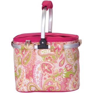 Picnic Plus Shelby Collapsible Tote, Pink Paisley (PSM 148PP)