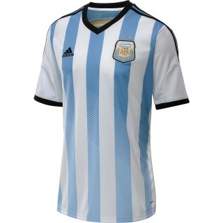 adidas Mens Argentina Home Replica Soccer Jersey   Size Medium, White/columbia