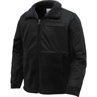COLUMBIA Boys Steens Mountain Overlay Fleece Jacket   Size 2xs, Black