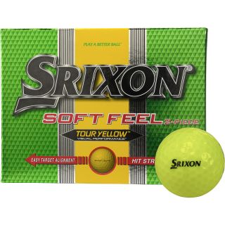 SRIXON Soft Feel Golf Balls   Yellow   12 Pack, Yellow