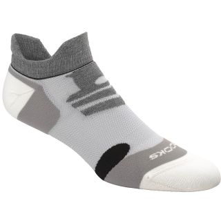 BROOKS Infiniti Race Day Double Tab Mesh Socks   Size Large, Graphite/white